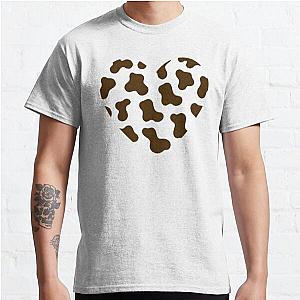 Brown And White Cow Print Classic T-Shirt Flagship RB1809