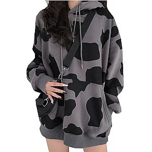 Cow Print Women Oversize Hoodies