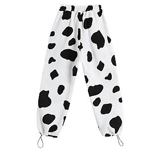 Cow Print Cargo Pants Korean Style