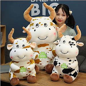 Milk Cow Lucky Bull Doll Plush Decor Kawaii Soft Toy