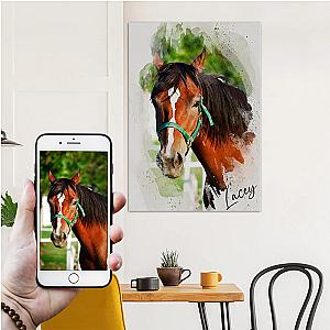 Horse Portrait Art Poster Official Merch CL1211