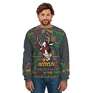 Moodolph Ugly Christmas Cow Sweatshirt Official Merch CL1211