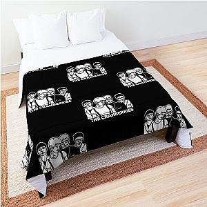 White Cartoon Art The Cranberries Band Comforter