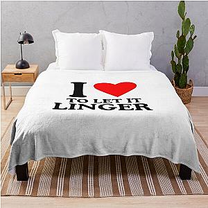 LET IT LINGER SHIRT, I love to let it linger by the cranberries Throw Blanket