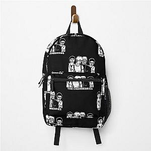 White Cartoon Art The Cranberries Band Backpack