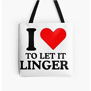 LET IT LINGER SHIRT, I love to let it linger by the cranberries All Over Print Tote Bag