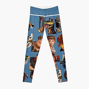 The Croods Characters Graphic Leggings