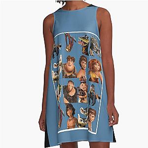 The Croods Characters Graphic A-Line Dress