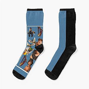 The Croods Characters Graphic Socks