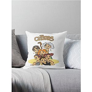 The Croods family chibi art Throw Pillow