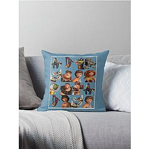 The Croods Characters Throw Pillow