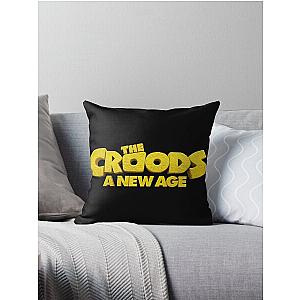 The croods - A new age logo Throw Pillow