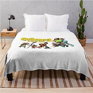 The croods a new age movie fanart Throw Blanket