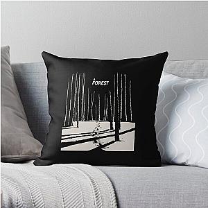 The Cure A Forest winter Throw Pillow