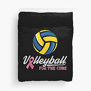 Volleyball For The Cure Sports Game Volleyball  Duvet Cover