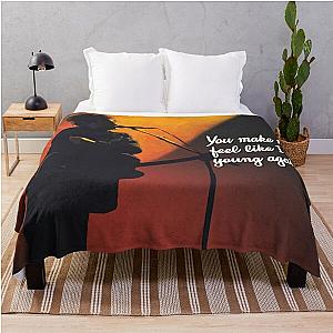 The Cure - Robert Smith silhouette Throw Blanket