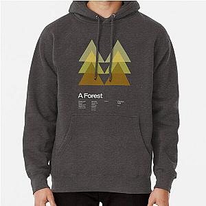 The Cure - A Forest 1984 - New Wave song Minimalistic Swiss Graphic Design Pullover Hoodie