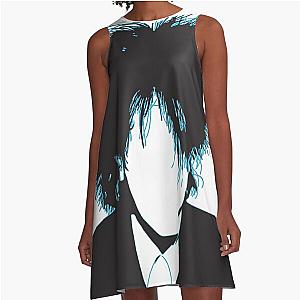 inspired by Robert Smith of the Cure blue A-Line Dress