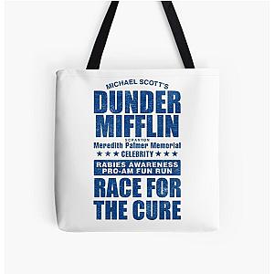 Dunder Mifflin Rabies Awareness Race for the Cure All Over Print Tote Bag