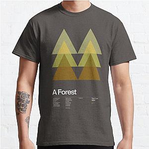 The Cure - A Forest 1984 - New Wave song Minimalistic Swiss Graphic Design Classic T-Shirt