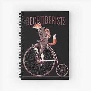 The Decemberists Fox on the Bike graphic Spiral Notebook