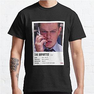 Music Vintage The Departed Minimalist Poster Gangs Of New York Classic T-Shirt