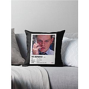 Music Vintage The Departed Minimalist Poster Gangs Of New York Throw Pillow