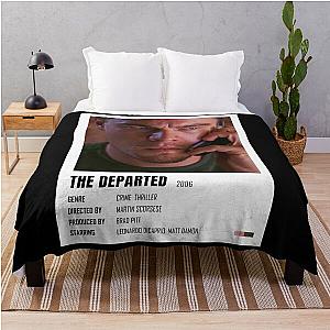 Music Retro The Departed Minimalist Poster Inception Throw Blanket