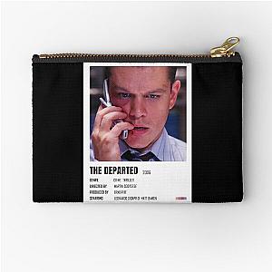 Music Vintage The Departed Minimalist Poster Gangs Of New York Zipper Pouch