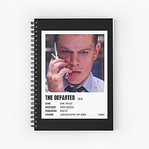 Music Vintage The Departed Minimalist Poster Gangs Of New York Spiral Notebook