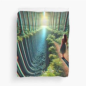 Mystical Descent: The Path to the Unknown Duvet Cover