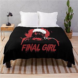 Horror Final Girls - Sarah - The Descent Throw Blanket