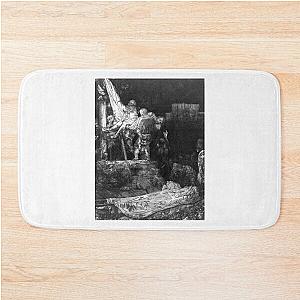 Descent from the Cross By Torchlight - Rembrandt - c1650 Bath Mat