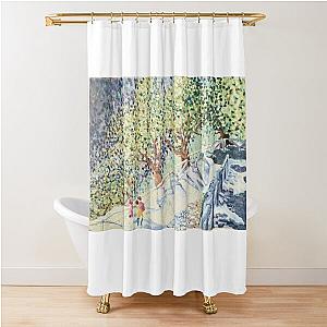 The Descent down Samaria Gorge, Crete Shower Curtain