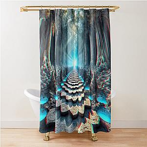 Path of Infinity: The Crystal Cave Descent Shower Curtain