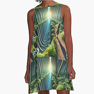 Mystical Descent: The Path to the Unknown A-Line Dress