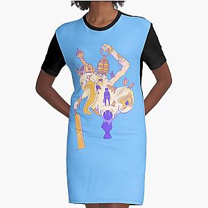 Dark Descent Graphic T-Shirt Dress