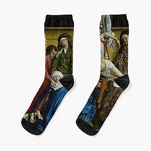 The Descent from the Cross 1435 El Descendimiento by Rogier van der Weyden Christian Jesus Christ Medieval Painting HD High Quality Socks