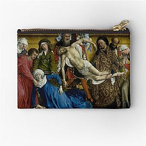 The Descent from the Cross 1435 El Descendimiento by Rogier van der Weyden Christian Jesus Christ Medieval Painting HD High Quality Zipper Pouch