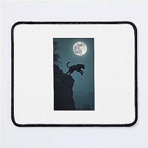 Midnight Leap: The Jaguar's Descent Mouse Pad