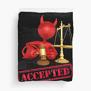 Evil Devil Judge Duvet Cover