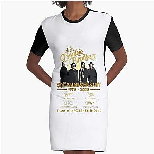 For The Doobies Brothers 50th Anniversary 1970 2020  Music Band T Shirt- Metal Music Band Shirts For Men- Singer Shirt For Women Pink Graphic T-Shirt Dress