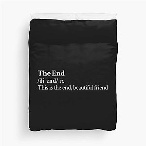 The Doors Aesthetic Quote Lyrics Rock Jim Morrison Black Duvet Cover