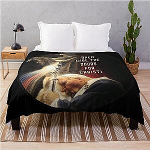 Open wide the doors for Christ, Jp2 John Paul 2, Divine Mercy Throw Blanket