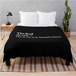 The Doors Aesthetic Quote Lyrics Rock Jim Morrison Black Throw Blanket