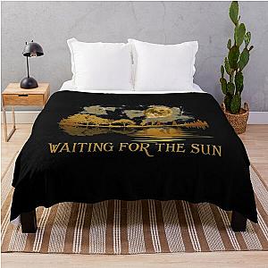 Funny Art Waiting For The Sun The Doors Band Throw Blanket