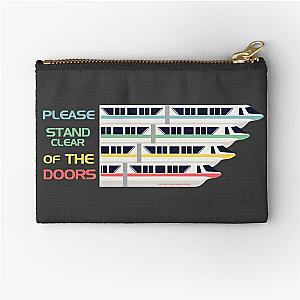 Please Stand Clear of The Doors.  Zipper Pouch