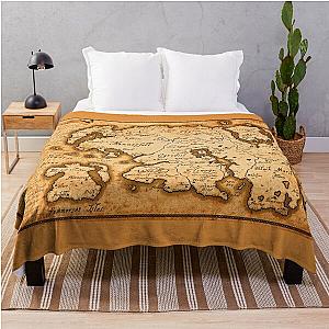 Map of Tamriel - Elder Scrolls IV Oblivion Throw Blanket