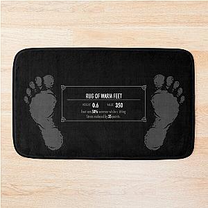 Skyrim Elder Scrolls - Bathroom Toilet Floor Rug Equipment Black Bath Mat