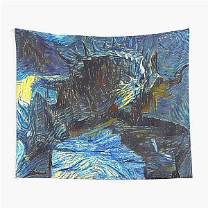 Paarthurnax Skyrim Starry Night Tapestry